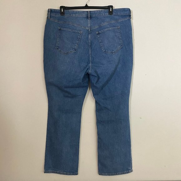 NEW Old Navy Extra High-Waisted Kicker Boot-Cut Button-Fly Jeans 24 - Picture 5 of 8